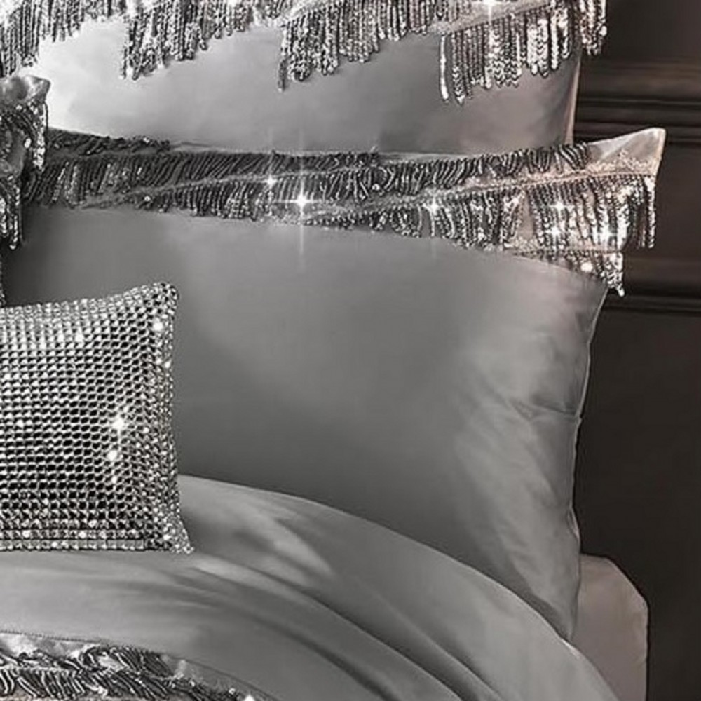Eliza Pewter Bedding by Kylie Minogue Kylie Minogue Eliza Pewter Pillowcase